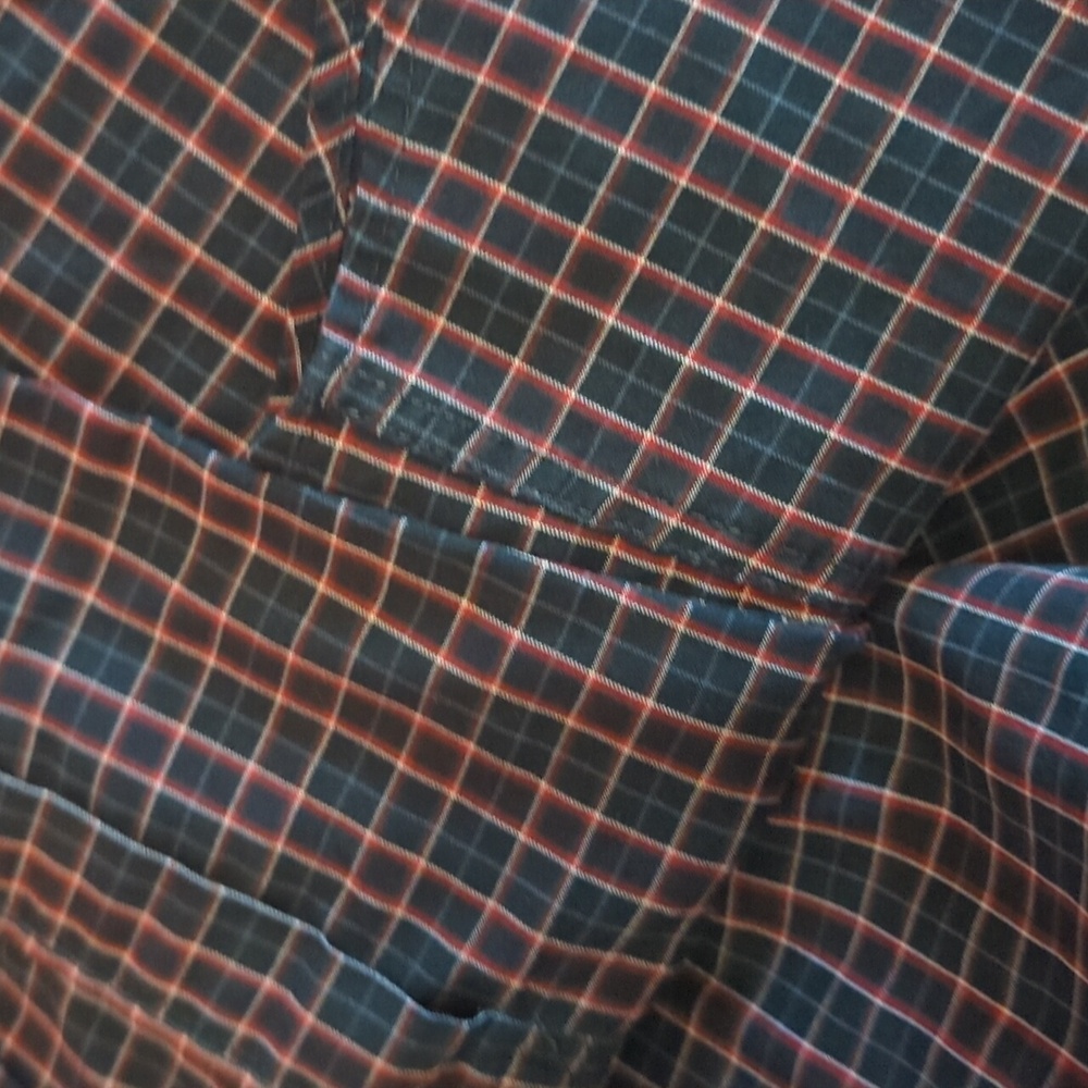 RVCA Plaid Button Up Shirt Mens Medium Slim Fit Long Sleeve - Picture 3 of 3